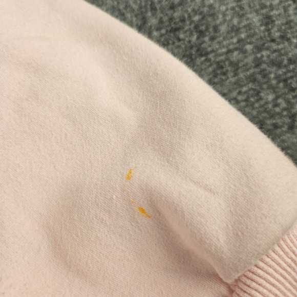 Lola + The Boys Girls Pink Smiley Face Patch Zip Up Hoodie Sweatshirt Size 12 - Picture 9 of 9